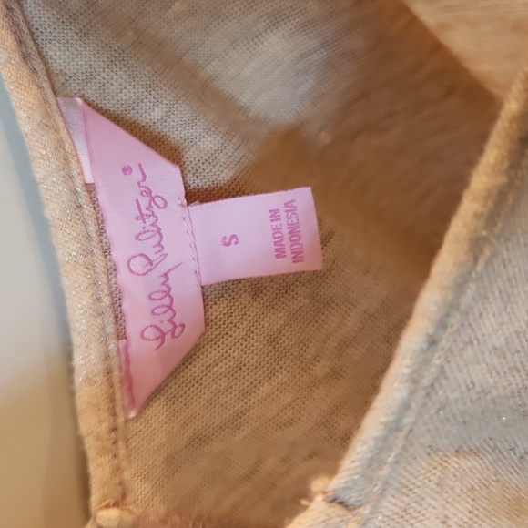 Lilly Pulitzer V Neck Shimmer Tank Top - Picture 2 of 4